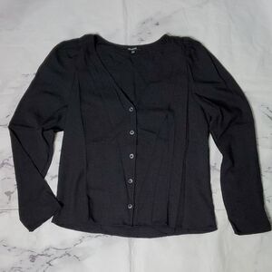 Madewell Westover Black Long Sleeve Button Down Shirt